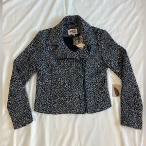Forever 21 Black‎ and Gray Textured Jacket Size Medium